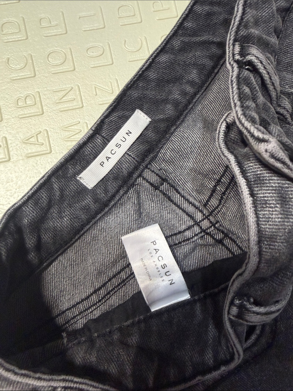 PacSun Black Distressed High-Rise Denim Shorts - Picture 5 of 6